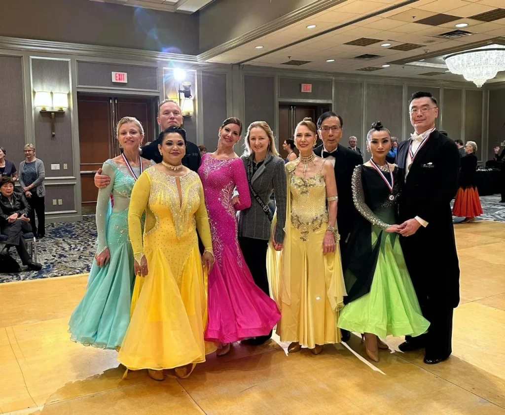 Balera students and instructors at a dance event