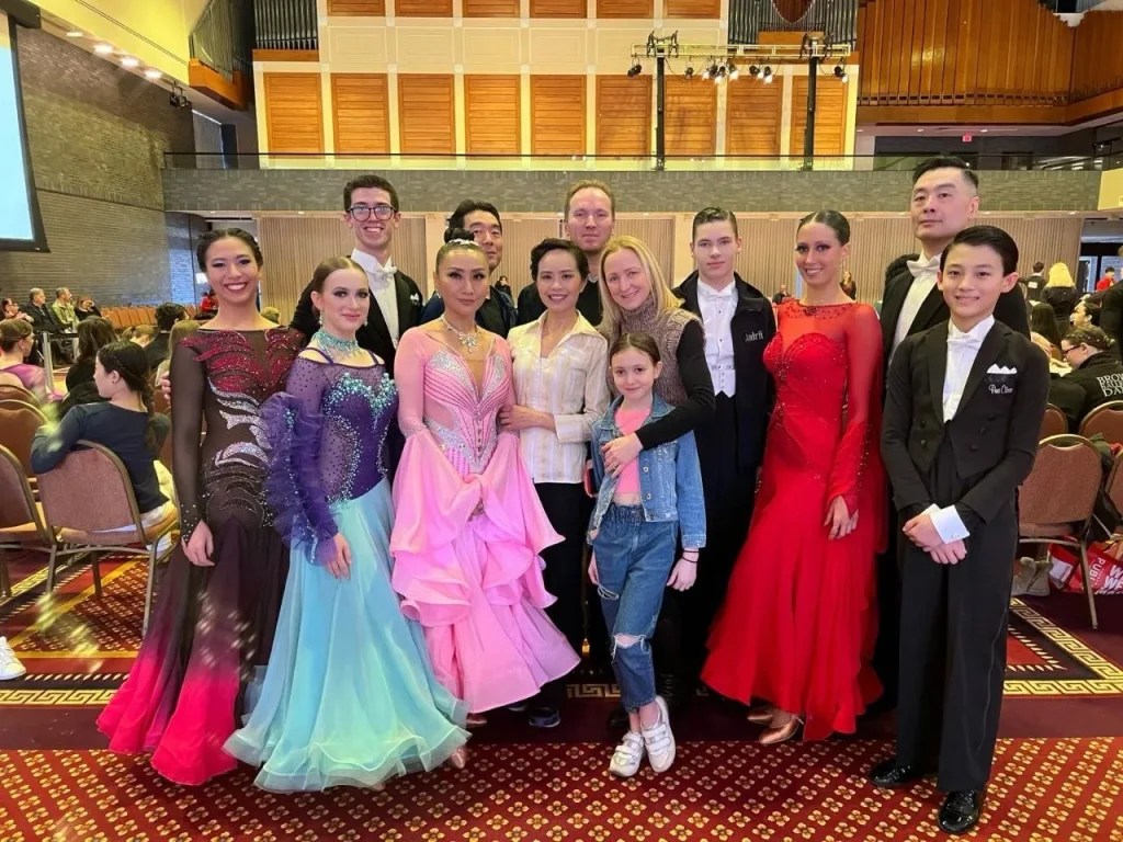 Balera students and instructors at a dance event