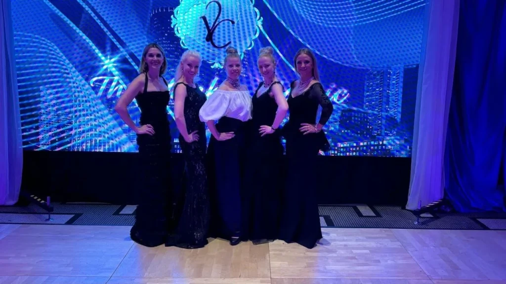 Balera students and instructors at a dance event
