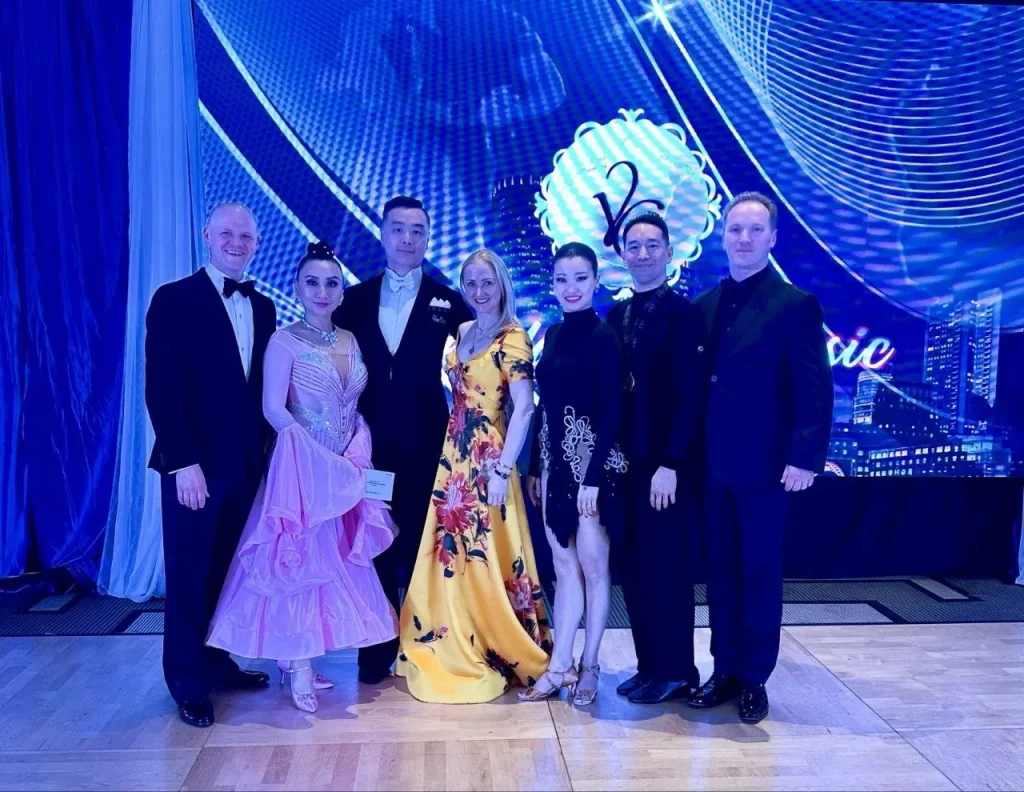 Balera students and instructors at a dance event