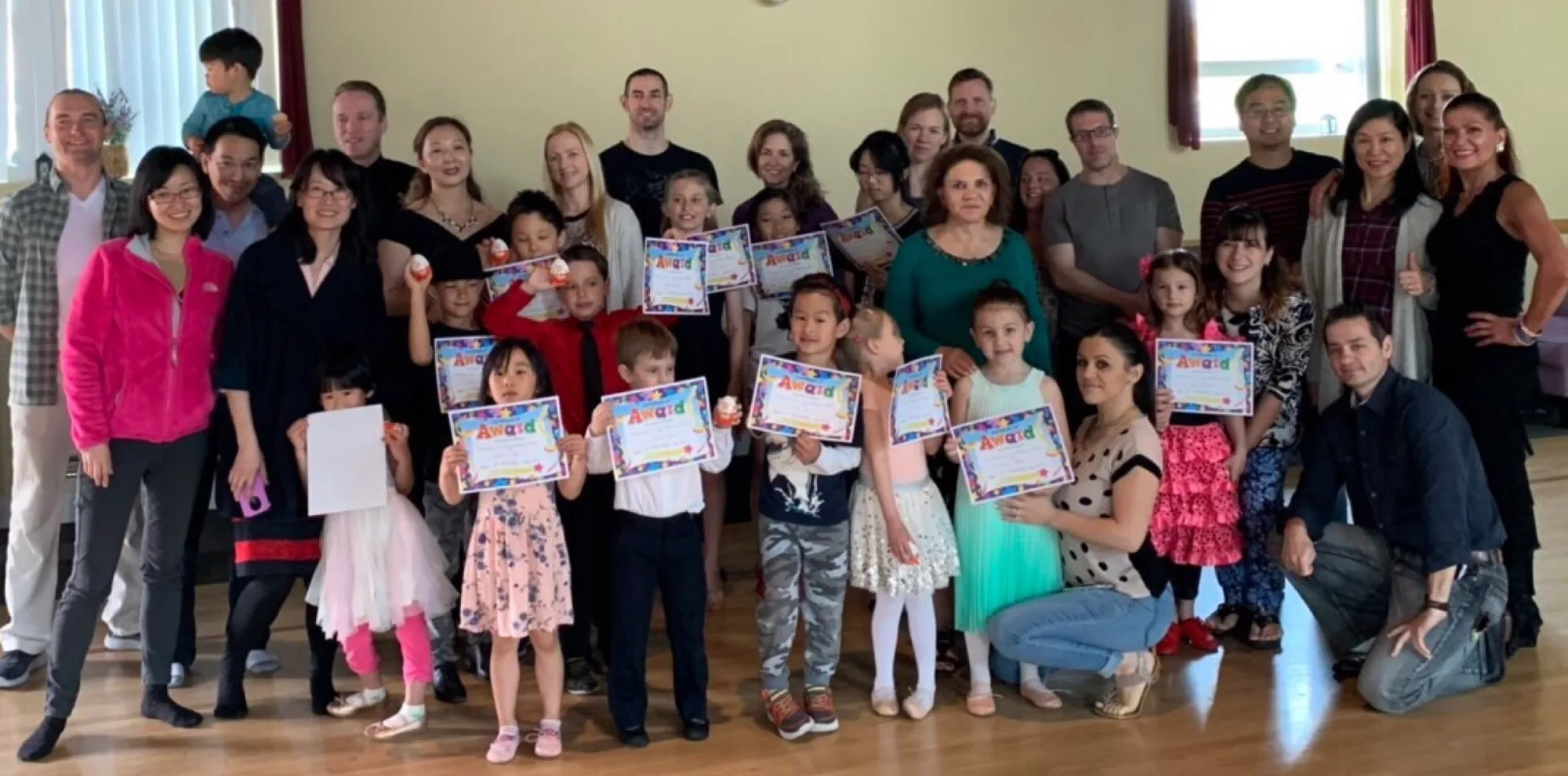 Balera kids' dance group with their instructors